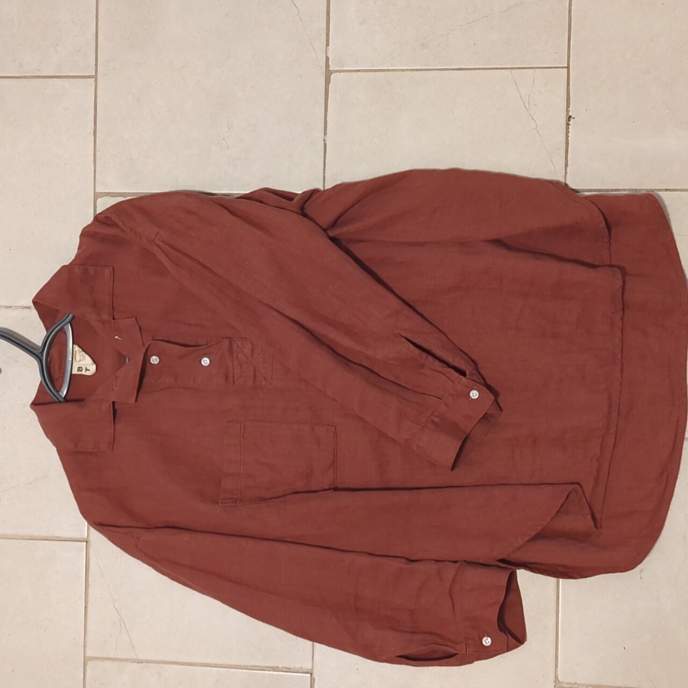 Beaton Linen Rust Longsleeve